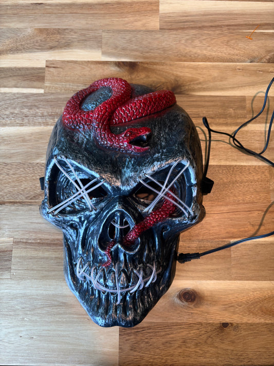 Skull Halloween Mask LED Light up