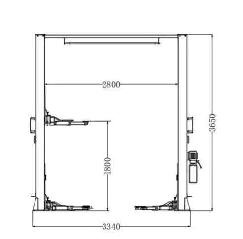 Katool AM120SD 12,000lbs 2 Post Lift